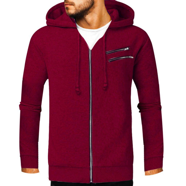 Men Hoodies Solid Hooded