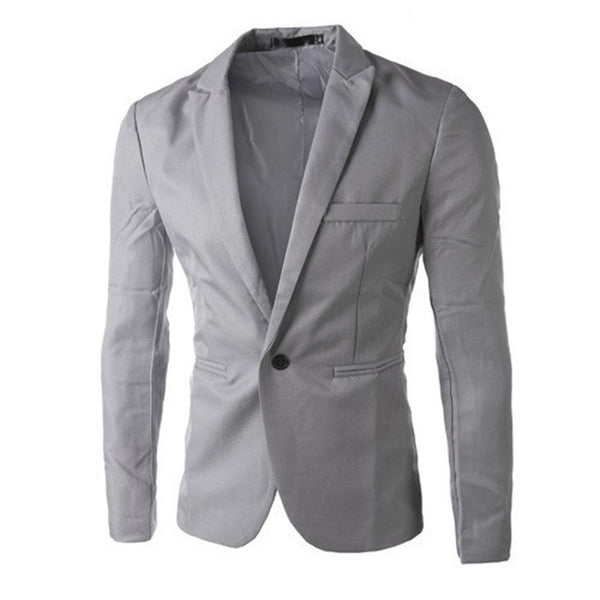 solid Men Blazer Casual Suits