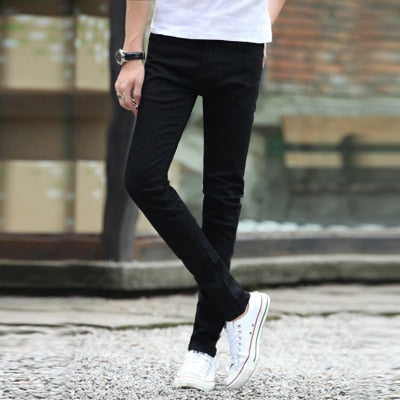Men Elastic Force Jeans Man