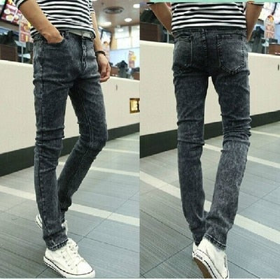 Men Elastic Force Jeans Man