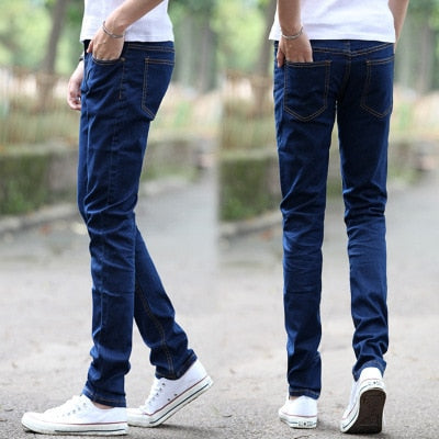 Men Elastic Force Jeans Man